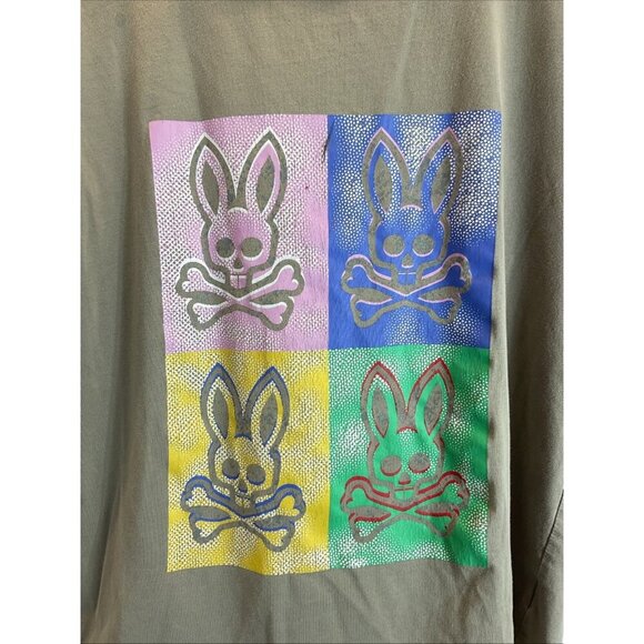 Psycho Bunny t-shirt Kids Youth Boys M 10/12‎ Gray Graphic - Picture 2 of 10